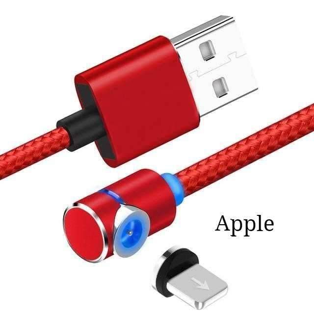 Magnetic Cable LED Magnet Charger Cable USB Cable & USB Type-C USB C - Mubimart