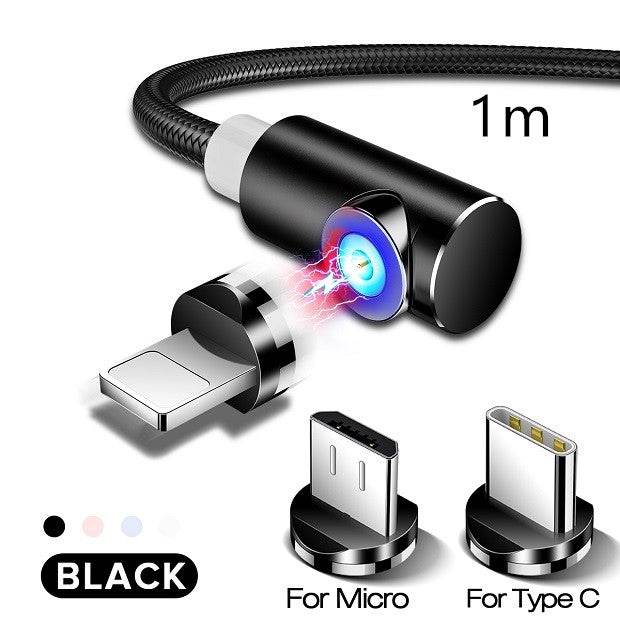 Magnetic Cable Micro USB Type C Charger - Mubimart