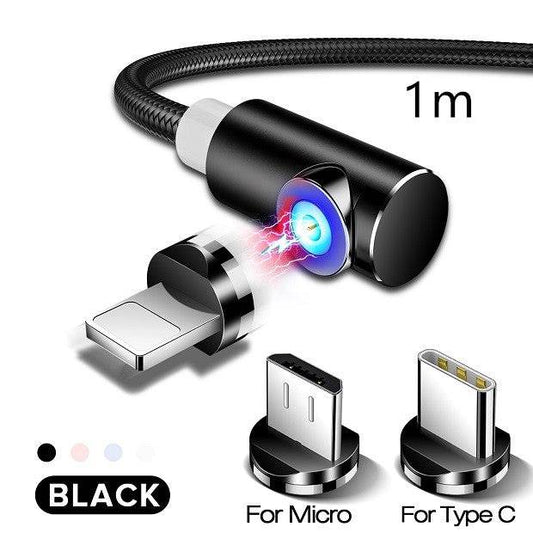 Magnetic Cable Micro USB Type C Charger - Mubimart