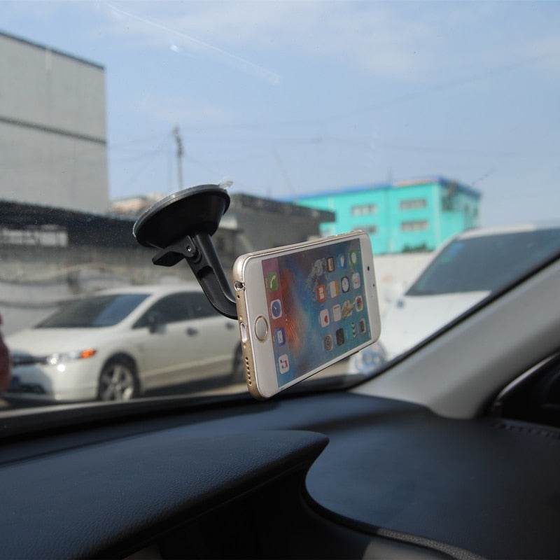 Magnetic Car Phone Holder Magnet Car Phone Holder Dashboard Windshield Bracket Support 360 Rotatable Car Holder GPS - Mubimart