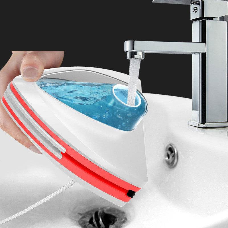 Magnetic Glass Window Cleaning Tool Automatic Water Discharge Double-layer Wiper Household Special Window Cleaner - Mubimart