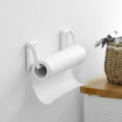 Magnetic Paper Towel Holder Kitchen Punch Free Roll - Mubimart - Hand Towel Holder 