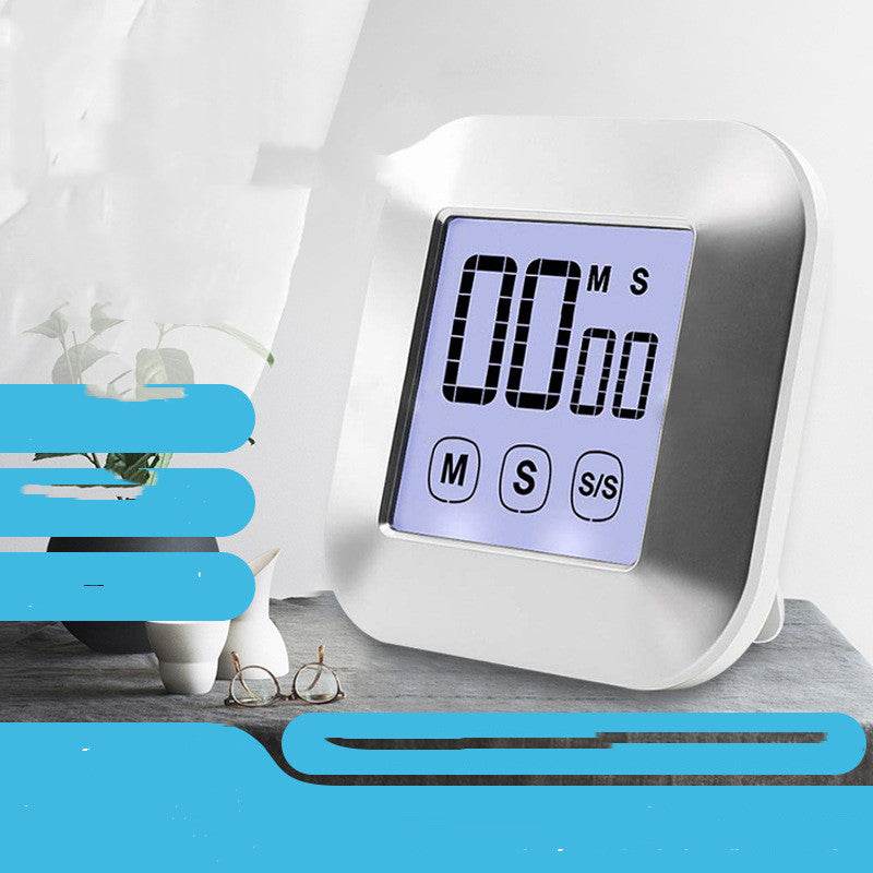 Magnetic Suction Electronic Kitchen Timer Touch Screen Timing Reminder - Mubimart