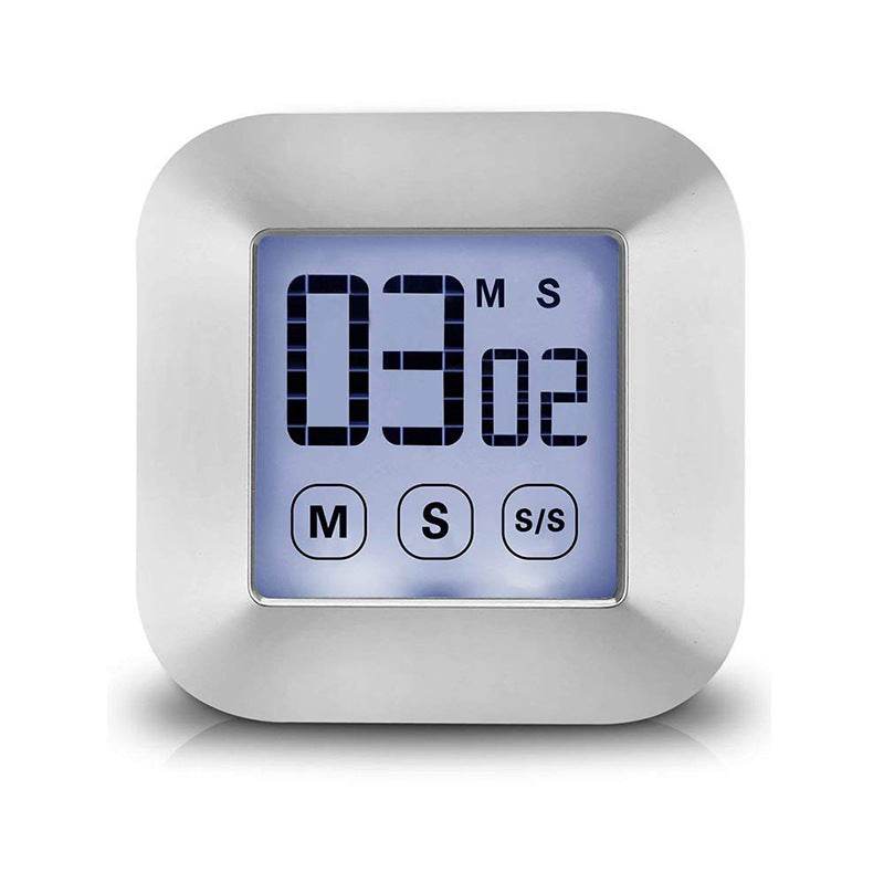 Magnetic Suction Electronic Kitchen Timer Touch Screen Timing Reminder - Mubimart
