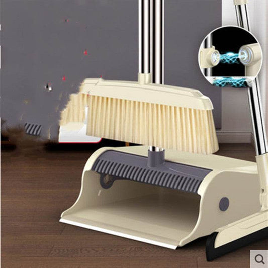 Magnetic broom and dustpan set - Mubimart