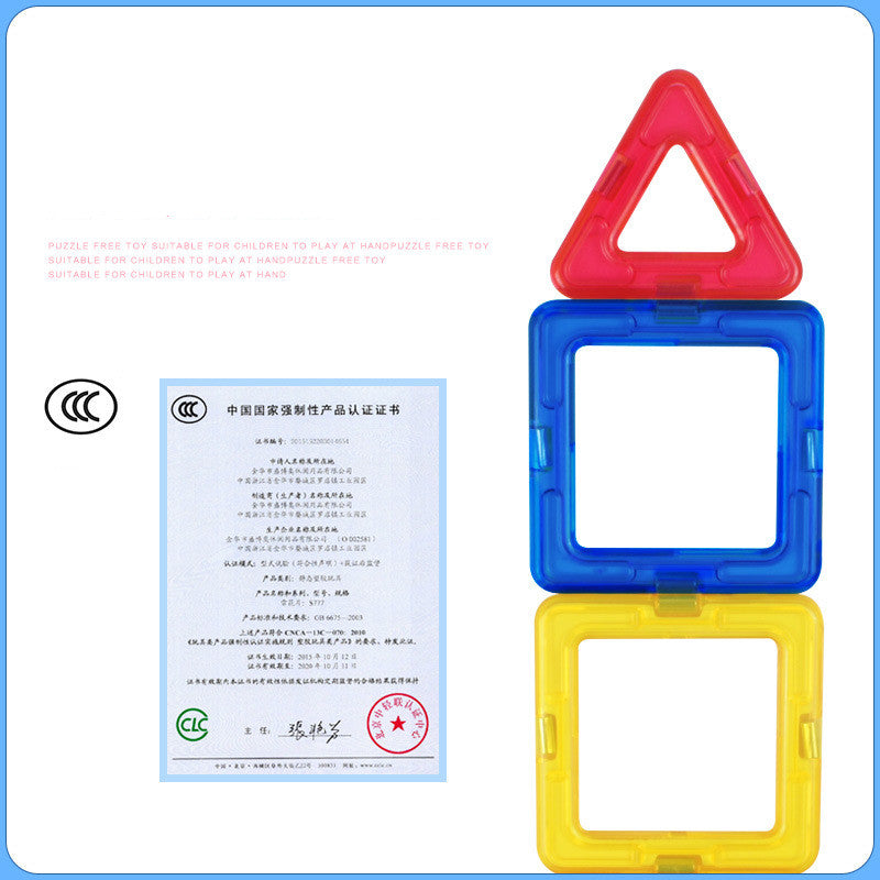 Magnetic piece building block set - Mubimart -  