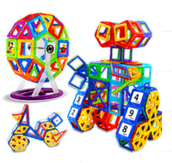 Magnetic piece building block set - Mubimart -  