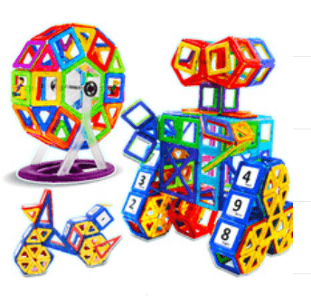 Magnetic piece building block set - Mubimart