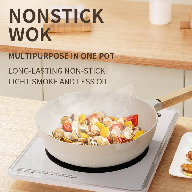 Maifan Stone Non-stick Frying Pan Induction Cooker Gas Stove - Mubimart