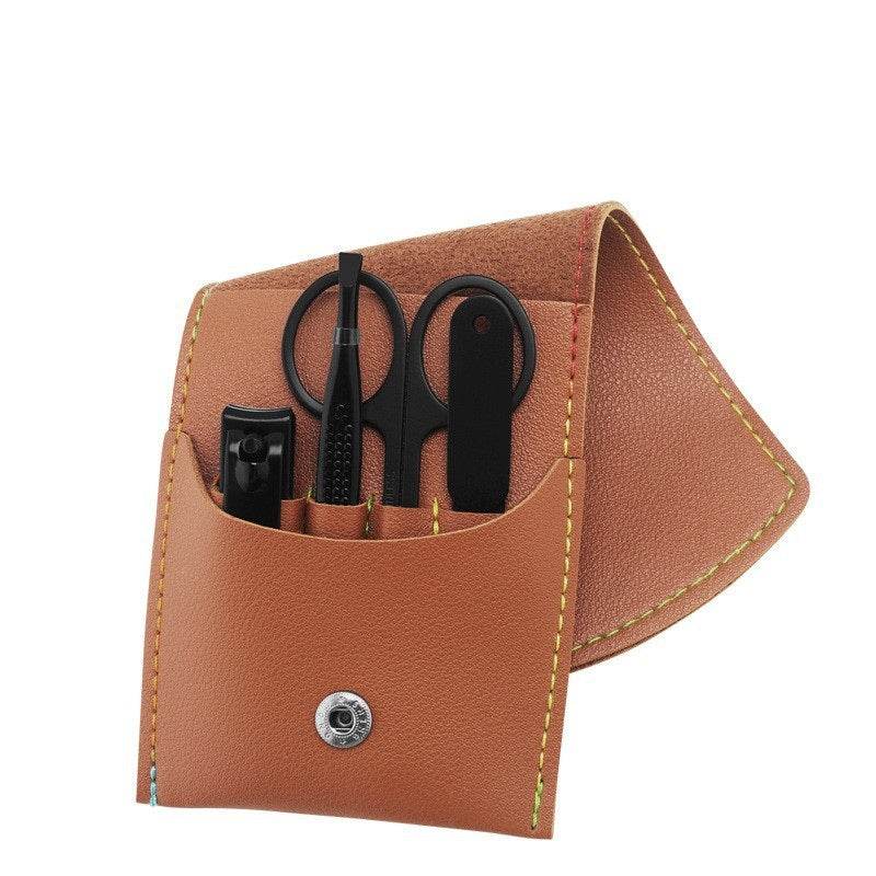 Make Up 16 Pcs Nail Clippers Nail Cutter Nail Scissors With PU Bag Stainless Steel Eagle Hook Portable Tools - Mubimart