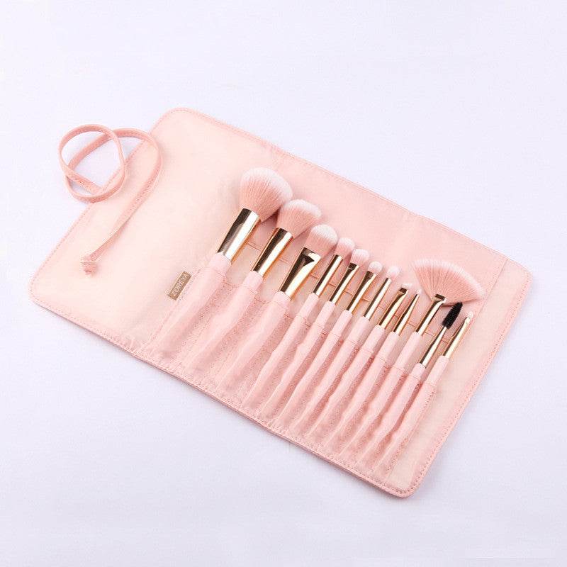 Makeup Brush Set 12 Tip Tail Handle Makeup Brush Set - Mubimart