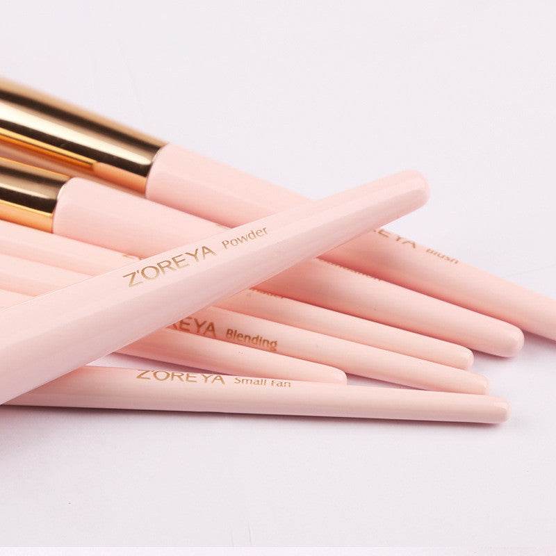 Makeup Brush Set 12 Tip Tail Handle Makeup Brush Set - Mubimart