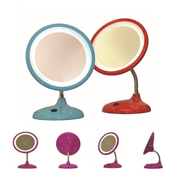 Makeup Mirror Rechargeable Desktop Beauty Mirror - Mubimart