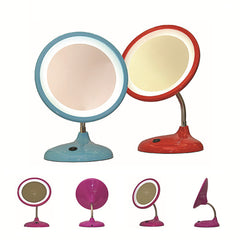 Makeup Mirror Rechargeable Desktop Beauty Mirror - Mubimart - Standing Face Mirrors 