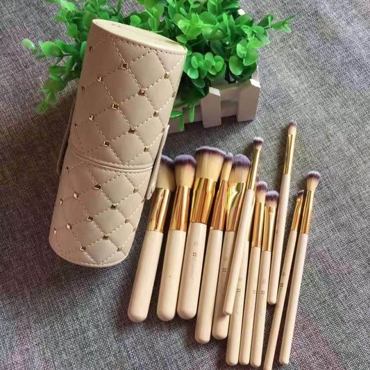 Makeup brush set 12 makeup buckets - Mubimart