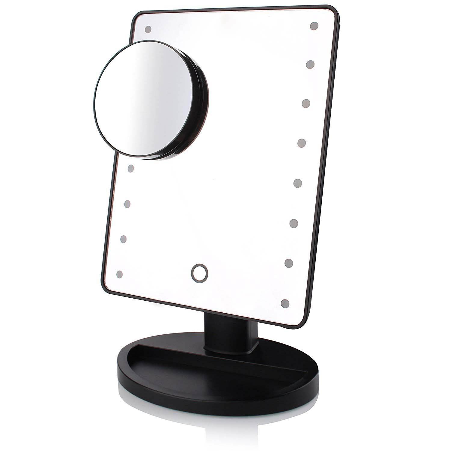Makeup mirror with lamp desktop mirror - Mubimart
