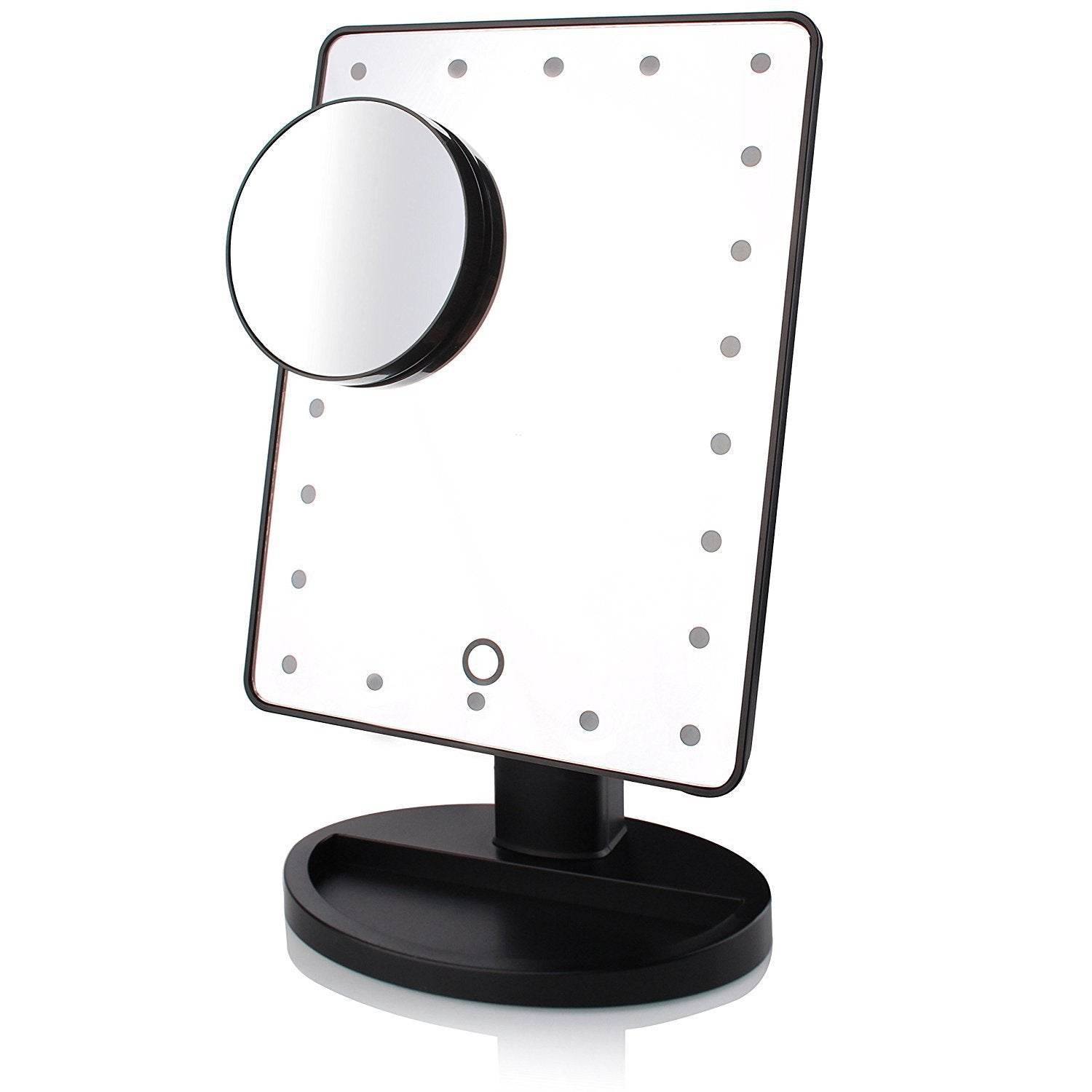 Makeup mirror with lamp desktop mirror - Mubimart