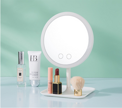 Makeup mirror with led table lamp - Mubimart -  