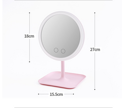 Makeup mirror with led table lamp - Mubimart -  