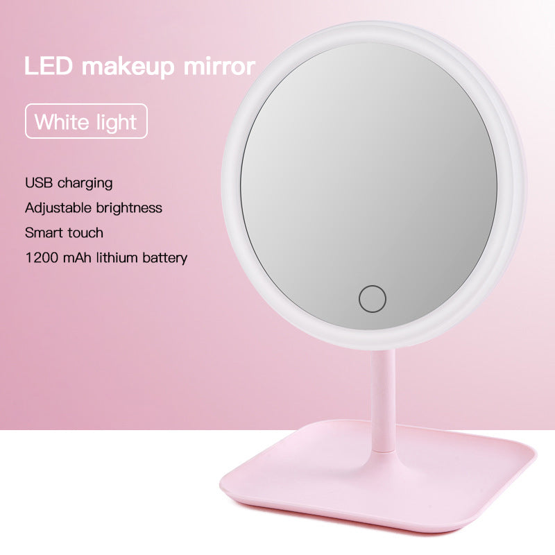 Makeup mirror with led table lamp - Mubimart -  