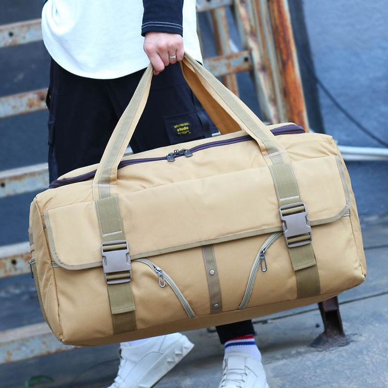 Male Student Duffel Bag Luggage Bag Checked Bag Moving Bag Travel Bag - Mubimart