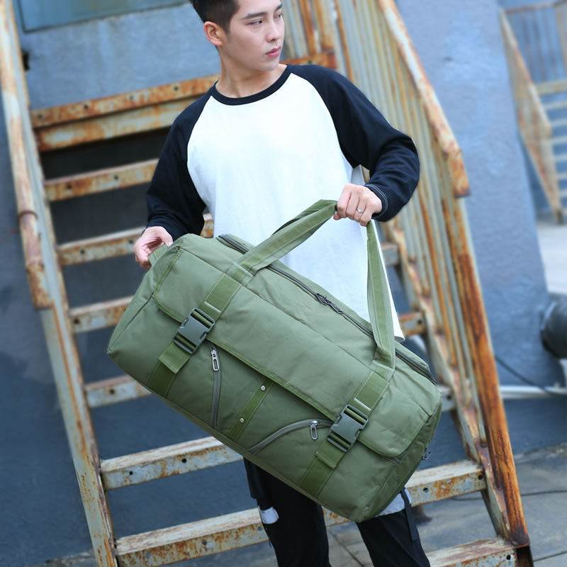 Male Student Duffel Bag Luggage Bag Checked Bag Moving Bag Travel Bag - Mubimart