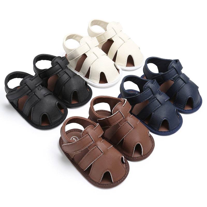 Male baby 0-1 years old foot sandals baby toddler shoes - Mubimart