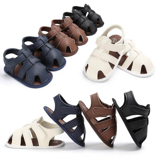 Male baby 0-1 years old foot sandals baby toddler shoes - Mubimart