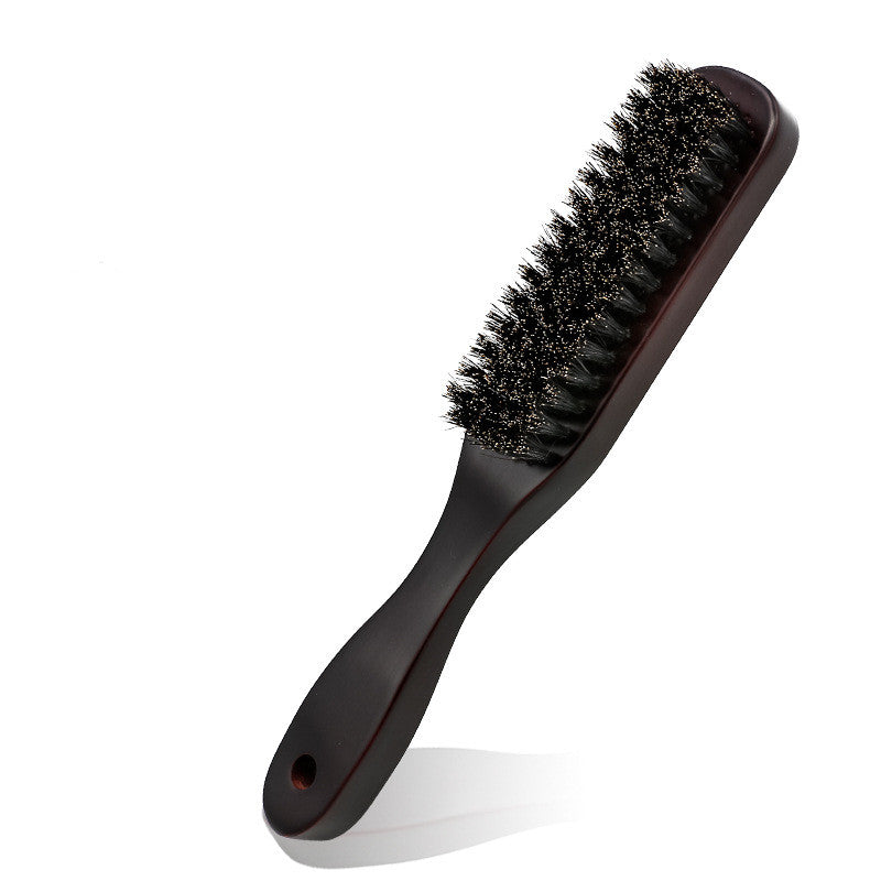 Man Beard Brush Beard Cleaning Brush Pig Bristle Beard - Mubimart - Beard Brush 