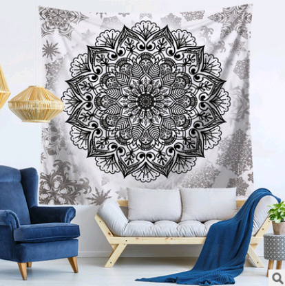 Mandala tapestry wall hanging beach towel blanket - Mubimart -  