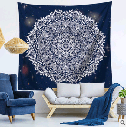 Mandala tapestry wall hanging beach towel blanket - Mubimart