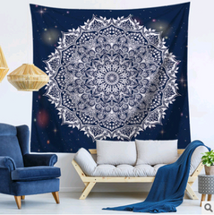 Mandala tapestry wall hanging beach towel blanket - Mubimart -  