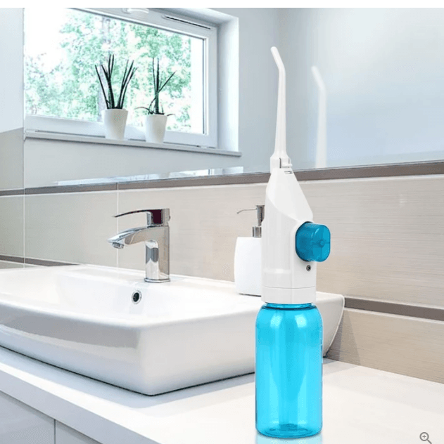 Manual Air Pressure Dental Flosser Mouthwash Water Dental Floss - Mubimart