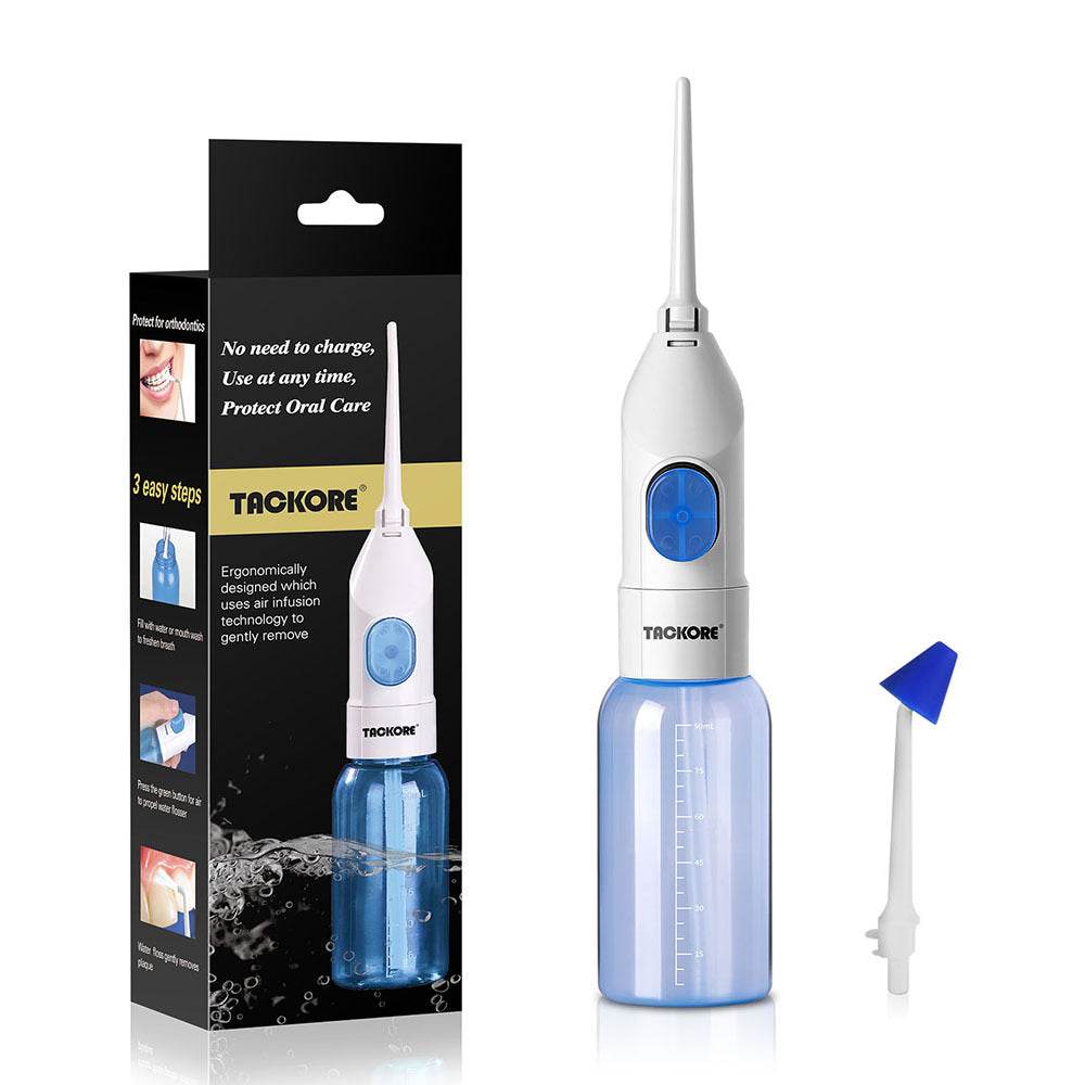 Manual Air Pressure Dental Flosser Mouthwash Water Dental Floss - Mubimart