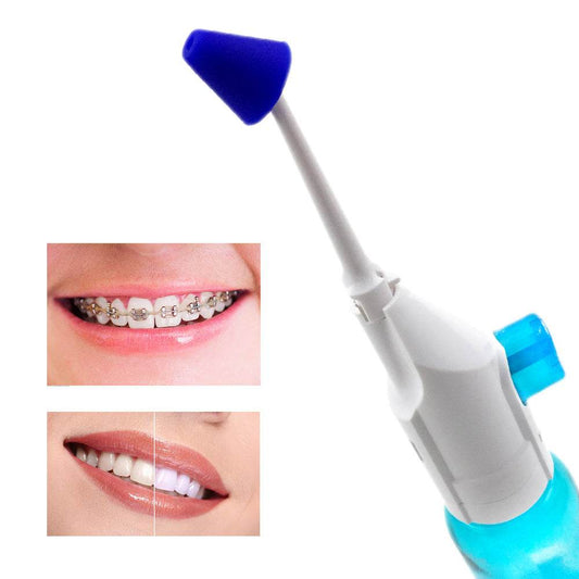 Manual Air Pressure Dental Flosser Mouthwash Water Dental Floss - Mubimart