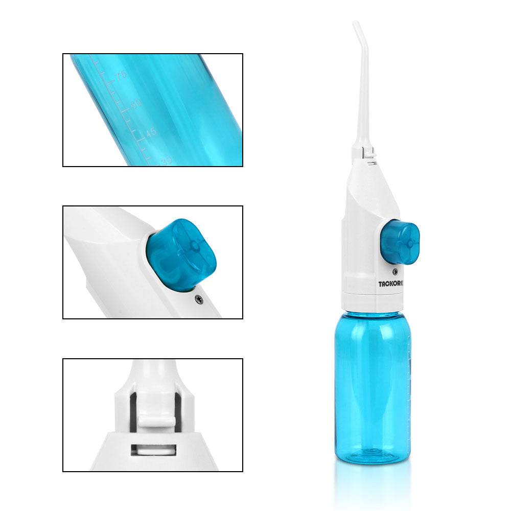 Manual Air Pressure Dental Flosser Mouthwash Water Dental Floss - Mubimart