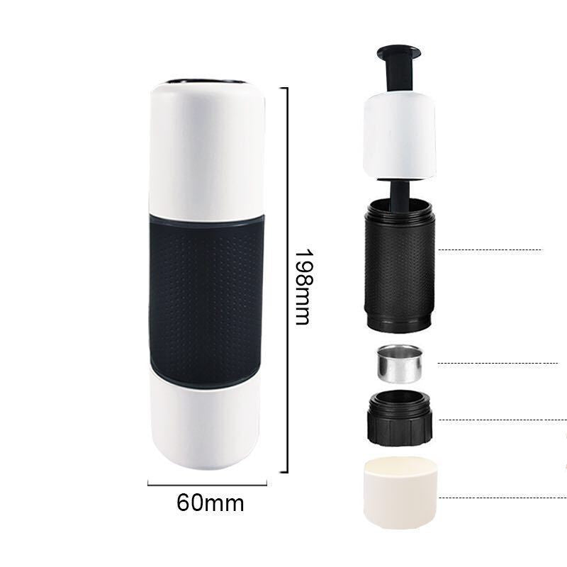 Manual Coffee Maker Machine Hand Pressure Portable Capsules Coffee Machine - Mubimart -  