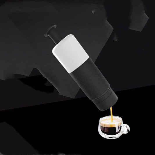 Manual Coffee Maker Machine Hand Pressure Portable Capsules Coffee Machine - Mubimart