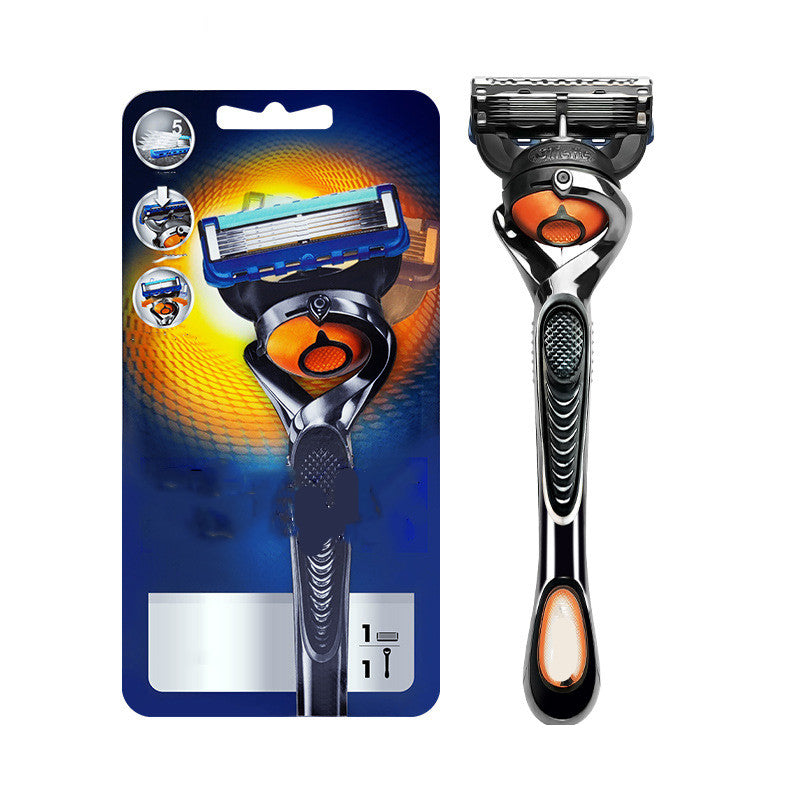 Manual Men's Front Speed 5-Layer Blade Shaving Razor - Mubimart - Manual Razor 