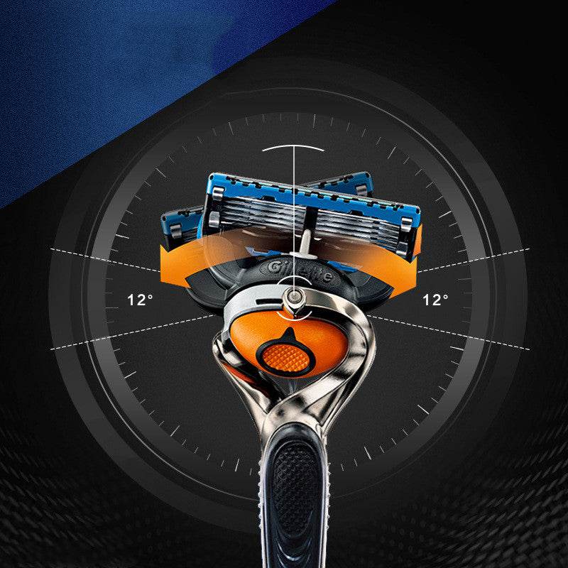 Manual Men's Front Speed 5-Layer Blade Shaving Razor - Mubimart