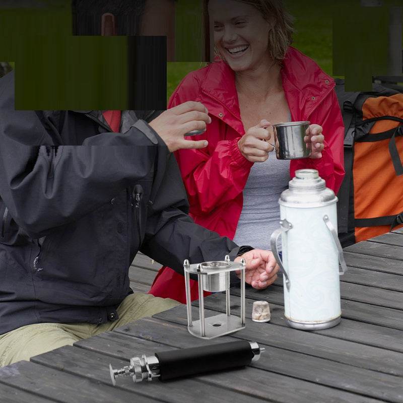 Manual Stainless Steel Semi-Automatic Pull Rod Espresso Machine Tool - Mubimart