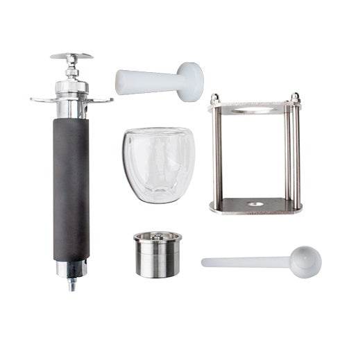 Manual Stainless Steel Semi-Automatic Pull Rod Espresso Machine Tool - Mubimart