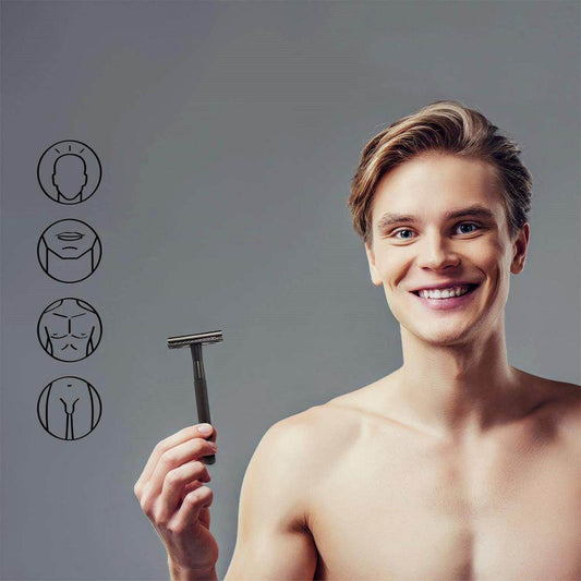 Manual Vintage Men's Razor Metal Gift - Mubimart
