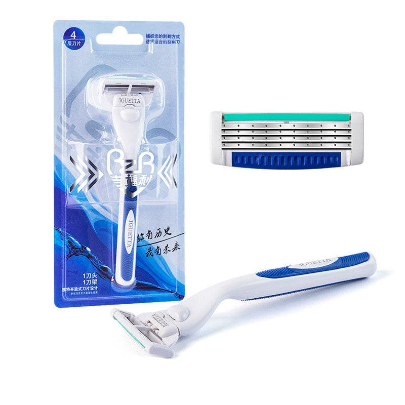 Manual razor 4-layer razor blade - Mubimart