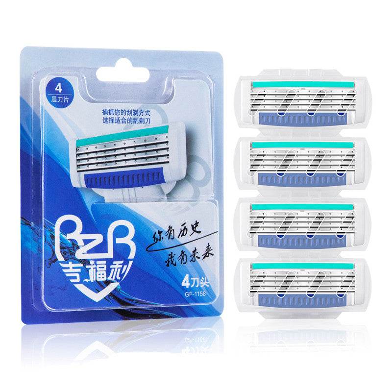 Manual razor 4-layer razor blade - Mubimart