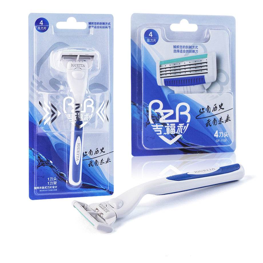 Manual razor 4-layer razor blade - Mubimart