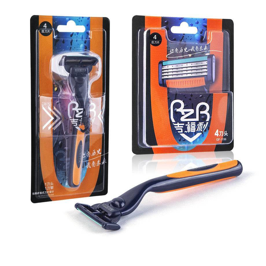 Manual razor 4-layer razor blade - Mubimart