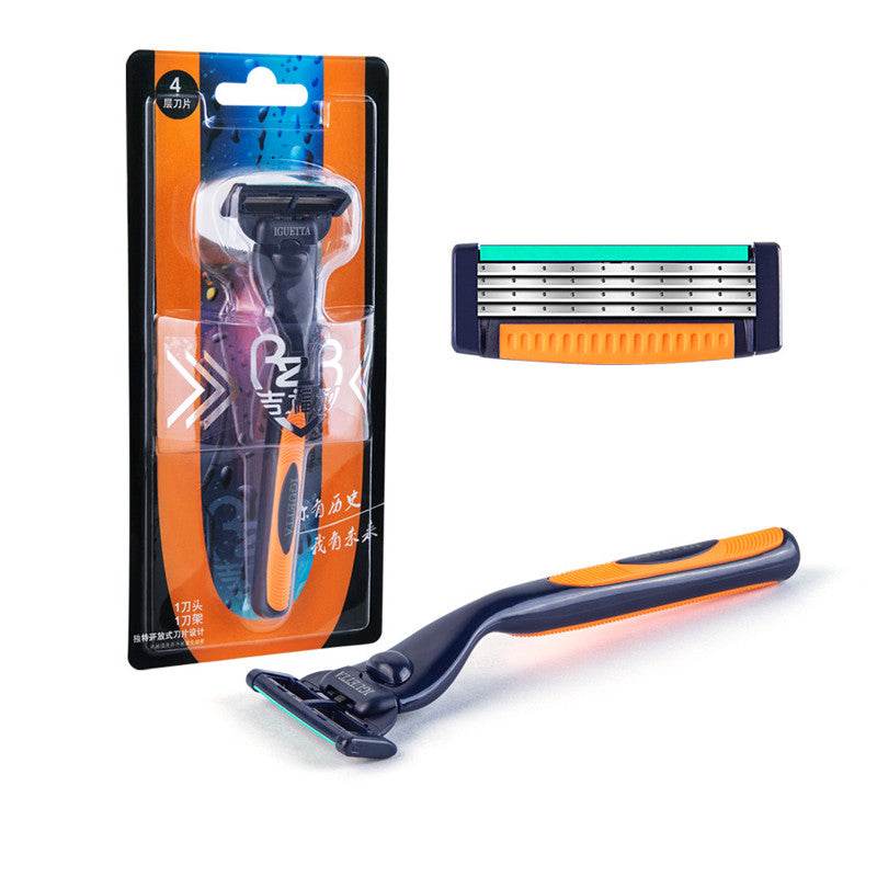 Manual razor 4-layer razor blade - Mubimart