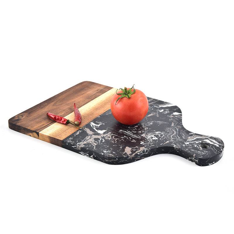 Marble And Wood Chopping Board - Mubimart