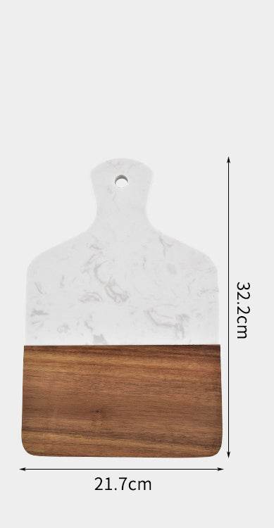 Marble And Wood Chopping Board - Mubimart